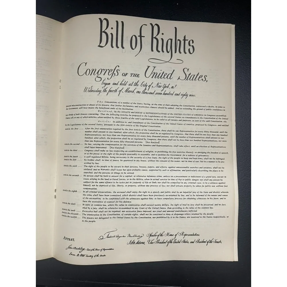 Vintage Bicentennial Historical Documents Booklet by Brandmark Sales
